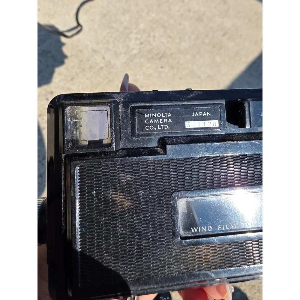 Vintage Minolta Autopak 600-X Film Camera Rokkor 38mm f/2.8 Lens Black